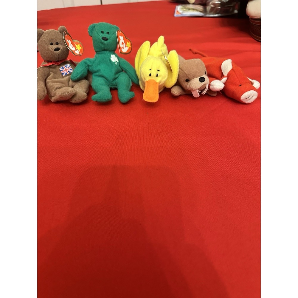 Ty Teenie Beenie Babies Some with Tags Set of 5 Beanie Babies